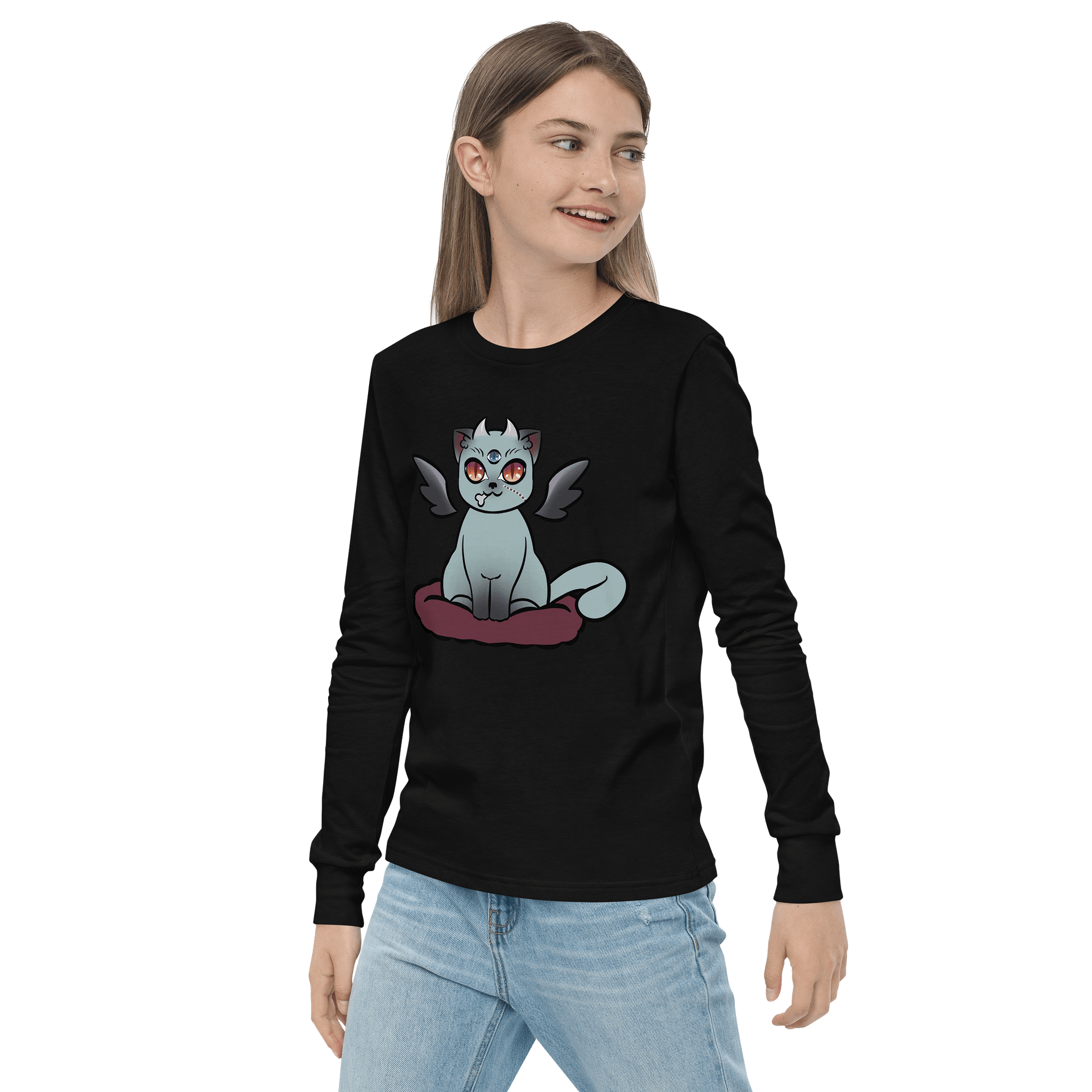 Cat Kay Youth Long Sleeve Shirt product image (3)