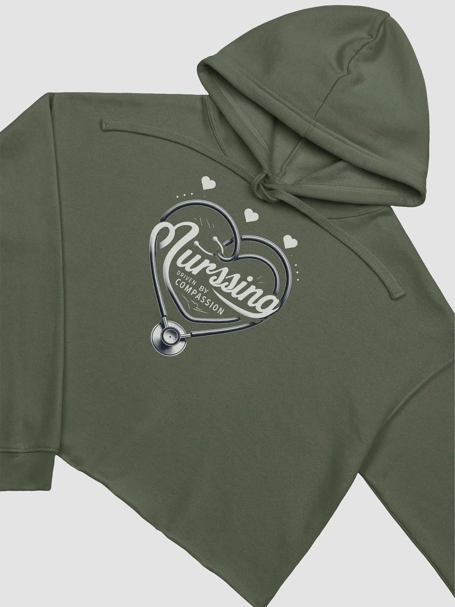 Heartbeat Nursing Stethoscope Crop Hoodie product image (8)