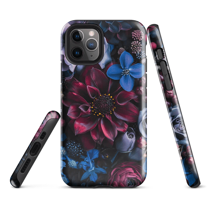 Moody flowers Tough iPhone® Case product image (2)