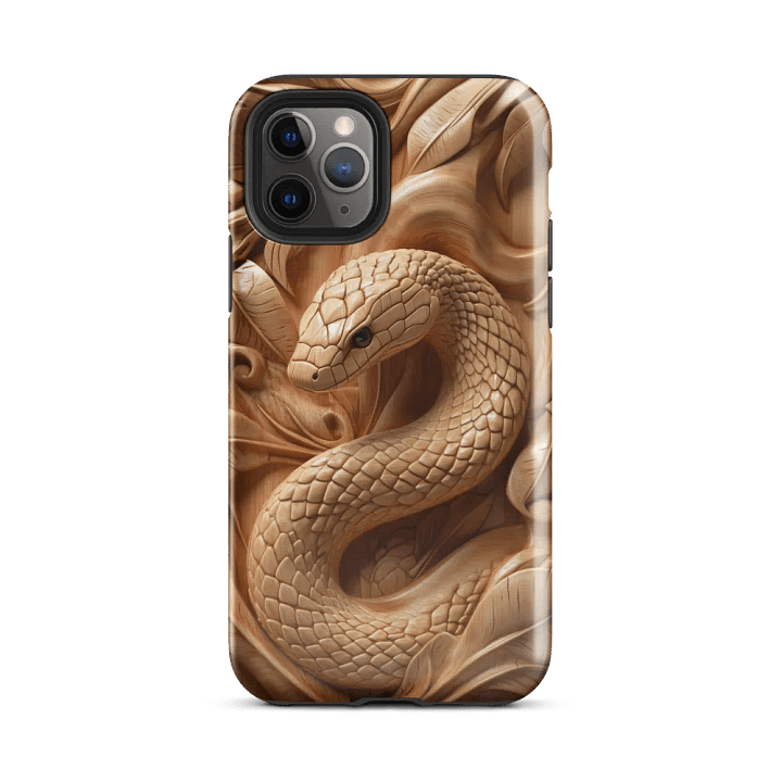 Snake Wood Carving Effect - Tough Phone Case product image (2)