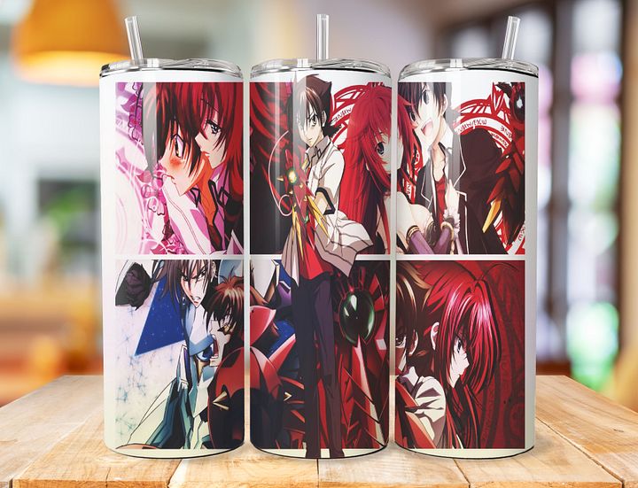Issei and Rias 20 oz Stainless Steel Tumbler – High School DxD Duo Design product image (1)