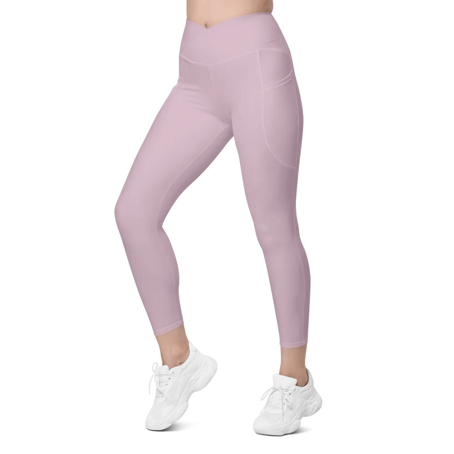 Serene Pink All Over Print Leggings with Pockets product image (12)