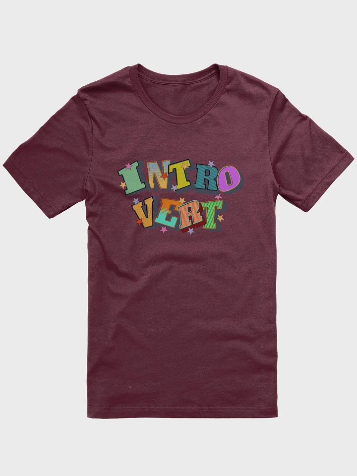 Introvert Block Letter Galaxy T-Shirt product image (1)