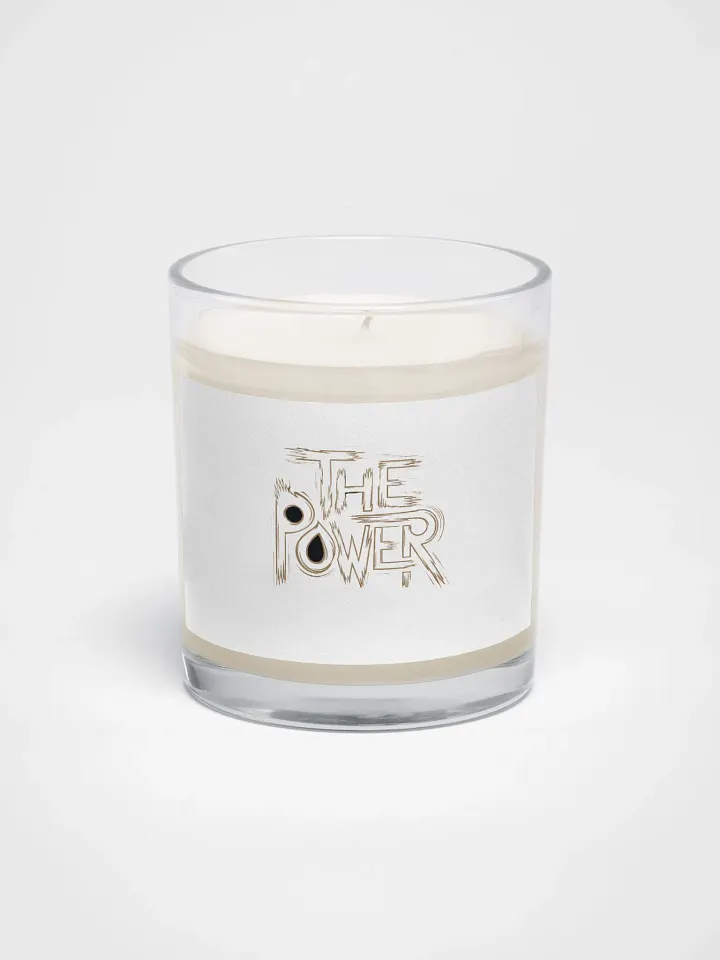The Power Soy Wax Candle In A Clear Glass Jar product image (1)