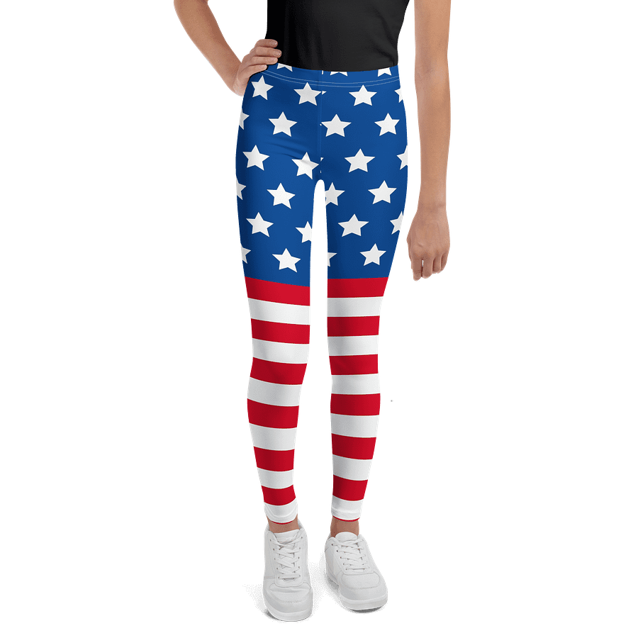 Starry Stripes Youth Leggings product image (1)