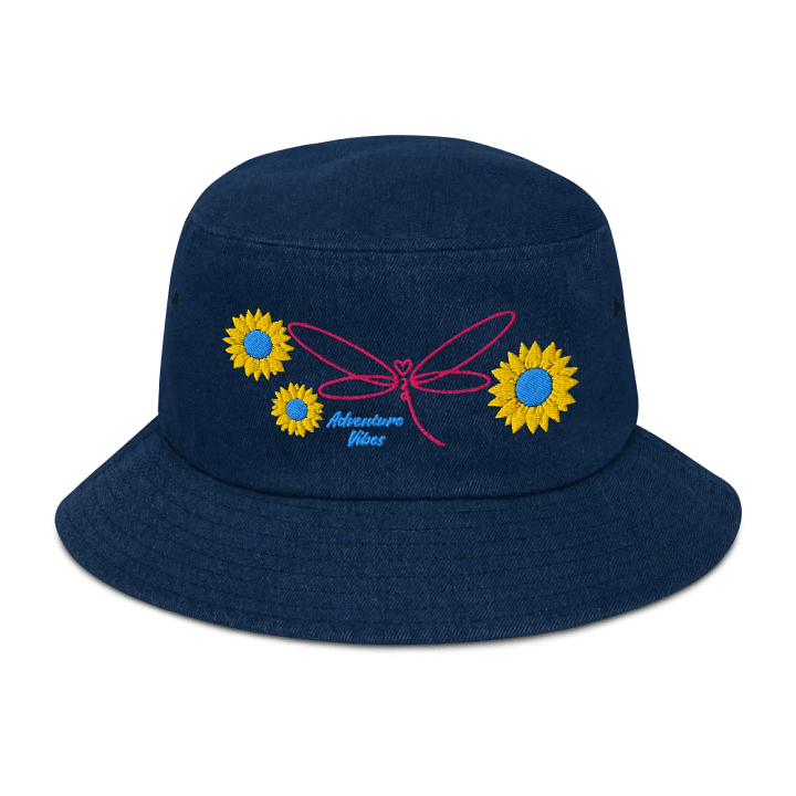 Sunflower Serenade Denim Bucket Hat product image (7)