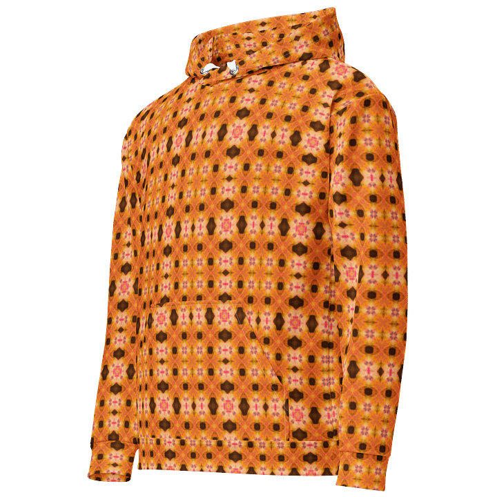 Solar Bloom – Ember Grid Edition Unisex Hoodie product image (2)