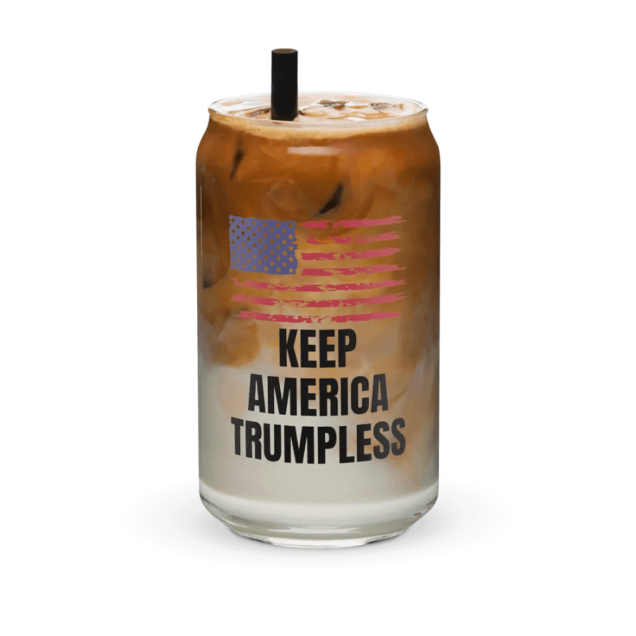 Pris- KEEP AMERICA TRUMPLESS-Can-Shaped Glass product image (36)