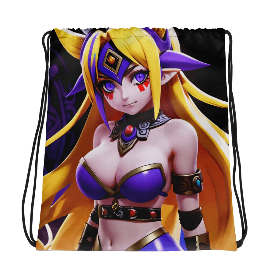 Mystic Blonde Anime Drawstring Bag product image (1)