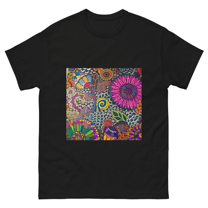 Floral Doodle Delight T-Shirt product image (2)