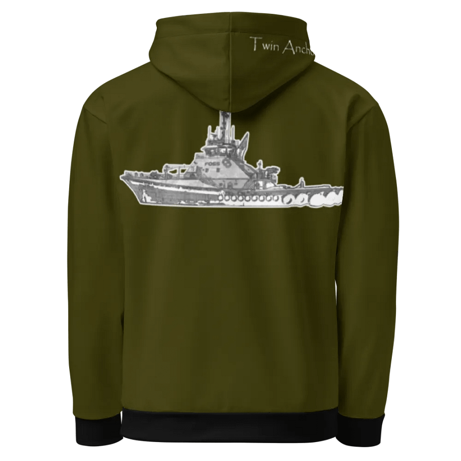 Green Foss tug Sketch Hoodie product image (1)