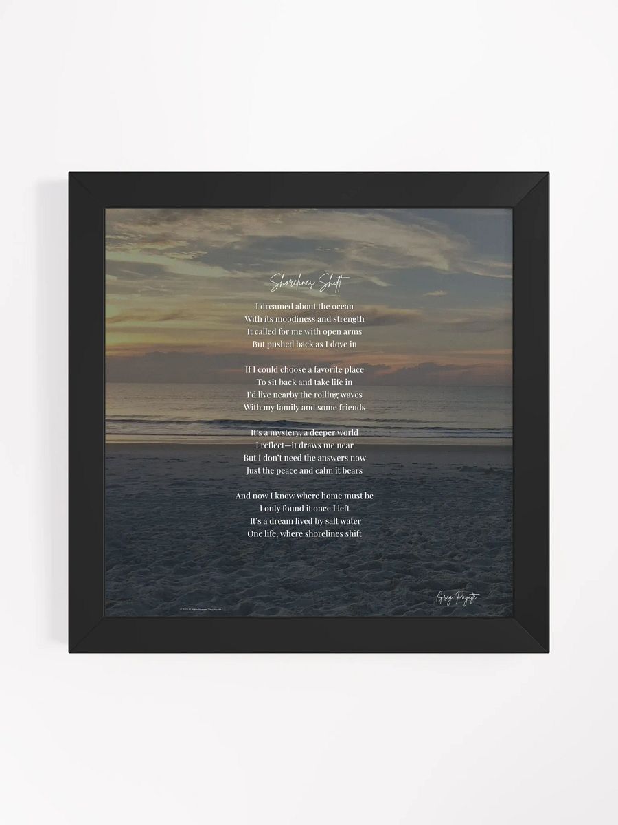 Shorelines Shift - a poem about the ocean by Greg Payette product image (3)
