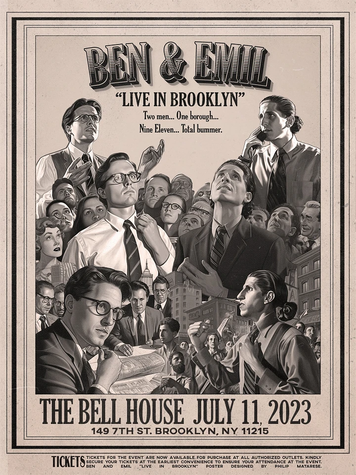 Ben & Emil Live in Brooklyn Poster product image (1)