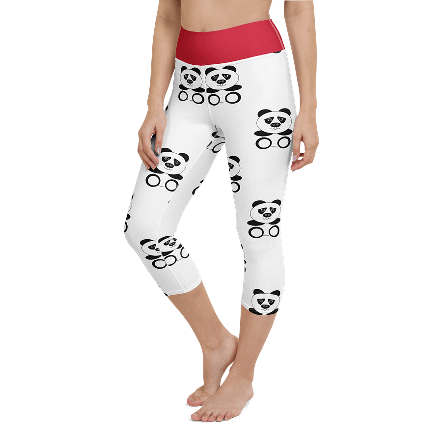 Panda Party 90s Yoga Capri Leggings product image (6)