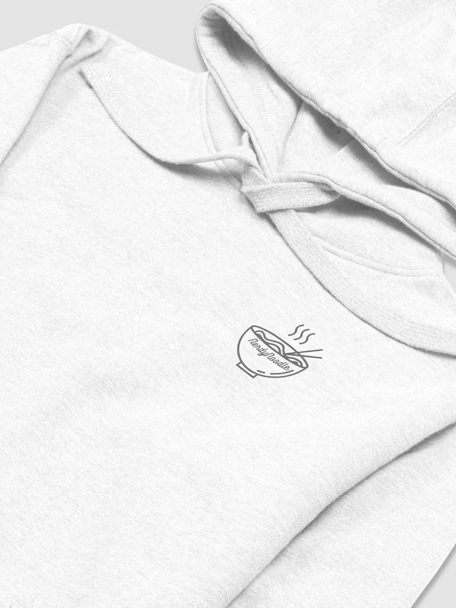 Simplistic NerdyNoodle Emblem Hoodie (White) product image (3)
