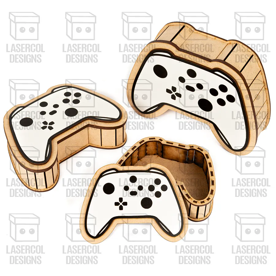 Controller Shaped Boxes Set 2 (3 Sizes) - Laser Cut Files product image (2)
