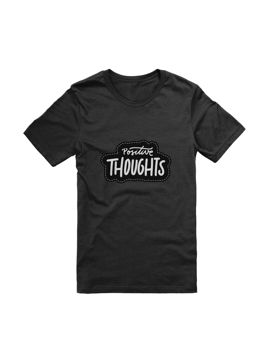 Positive Thoughts Black Unisex T-Shirt product image (9)