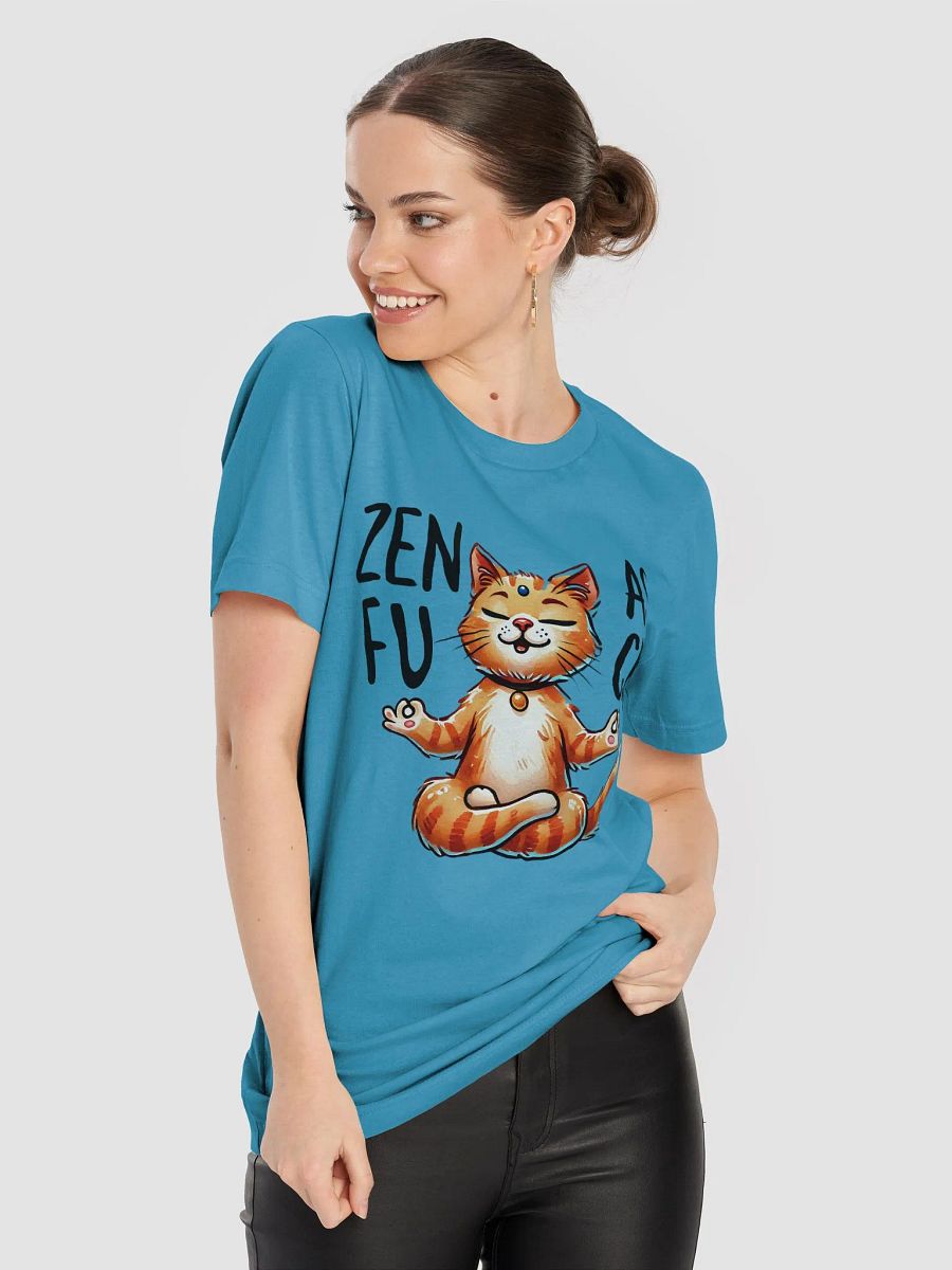 Zen As Fuck Meditating Cat T-Shirt product image (5)