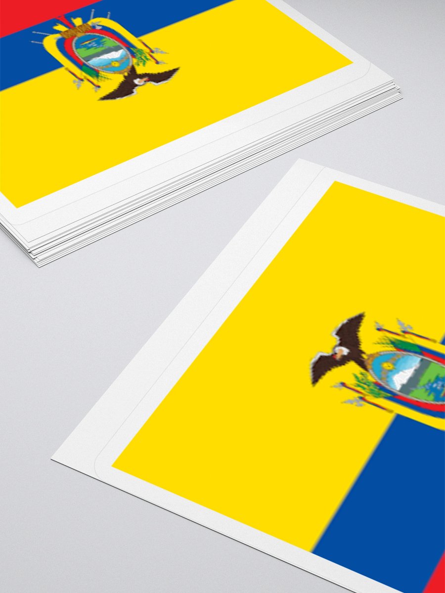 Ecuador Flag Sticker | Coat of Arms Design | Durable Vinyl | 3 Sizes product image (10)