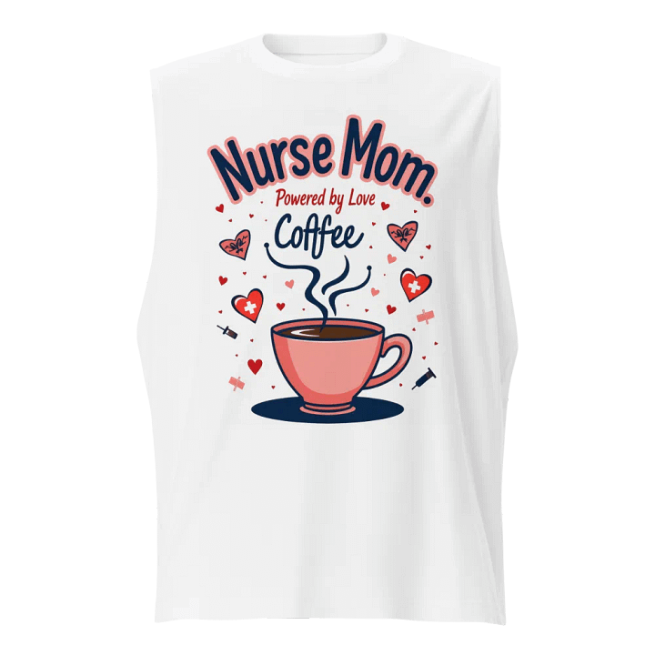 Love Coffee Nurse Mom Muscle Tank product image (1)