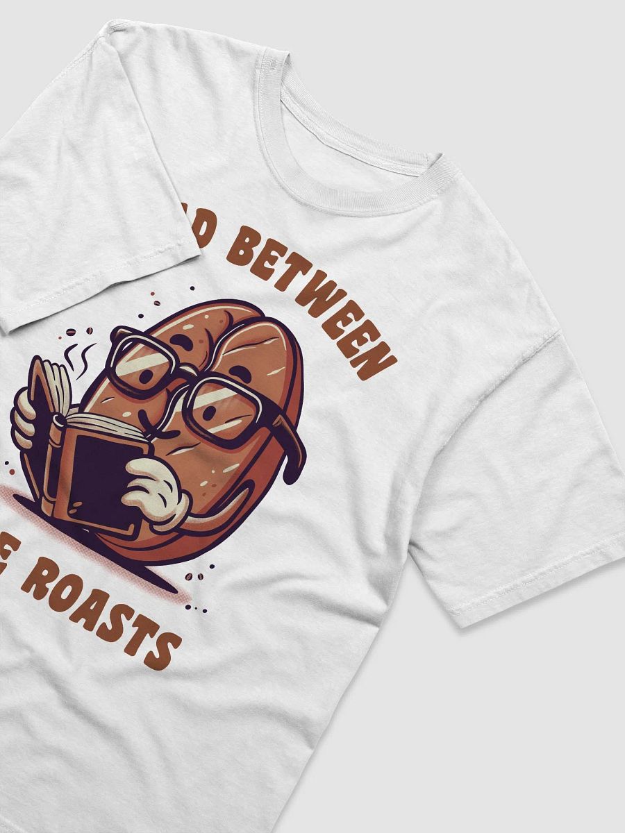 Hand-drawn runny retro coffee T-Shirt - Gift for coffee lovers and bookworms product image (4)