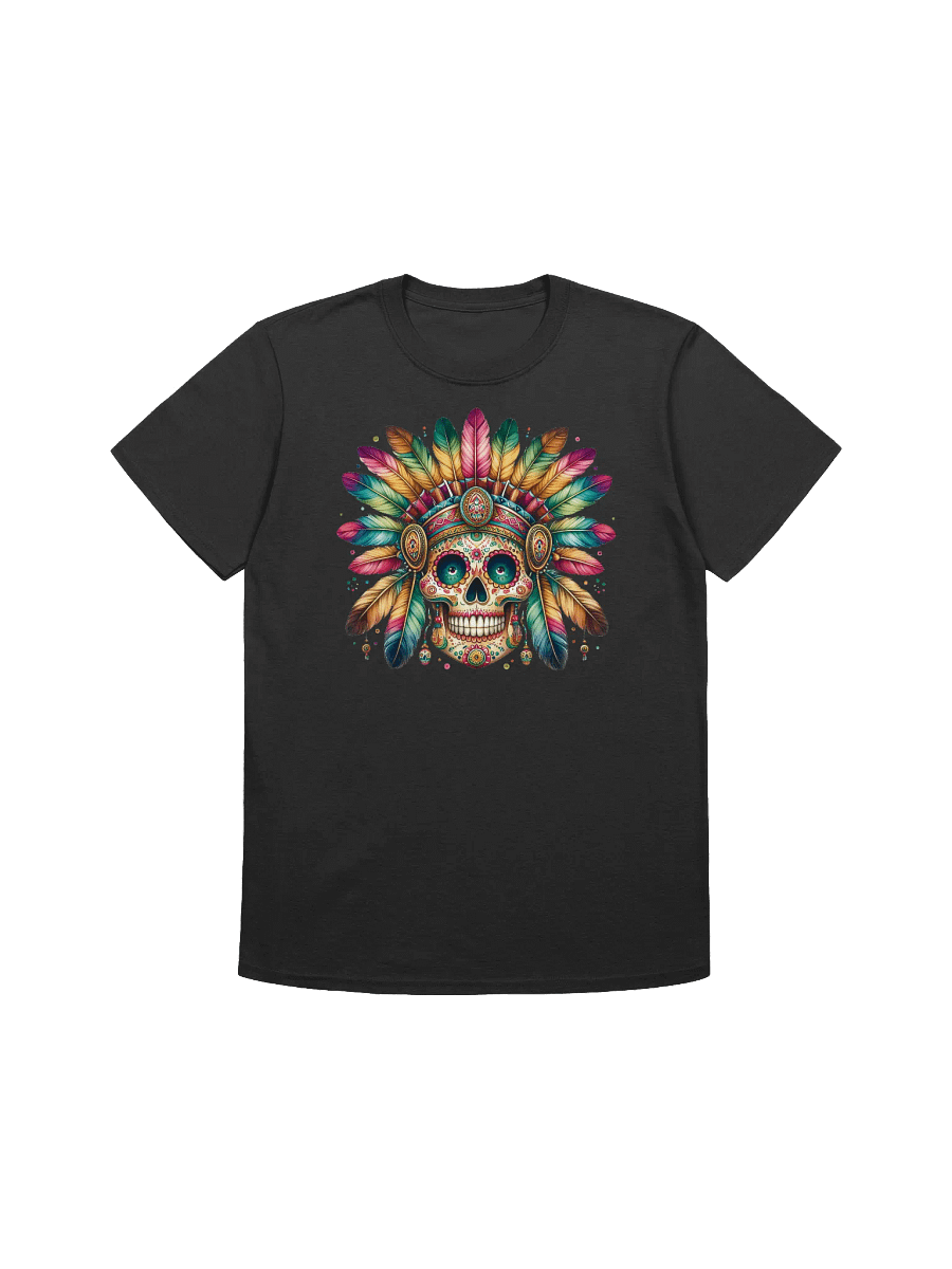 Sugar Skull Art - Feathers & Bones T-Shirt product image (6)