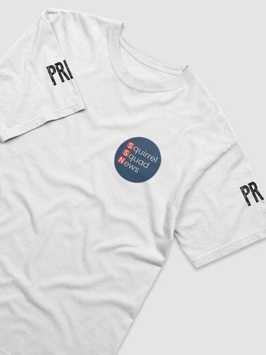 Black PRESS Text 3D Logo Comfort: Heavyweight T-Shirt product image (4)