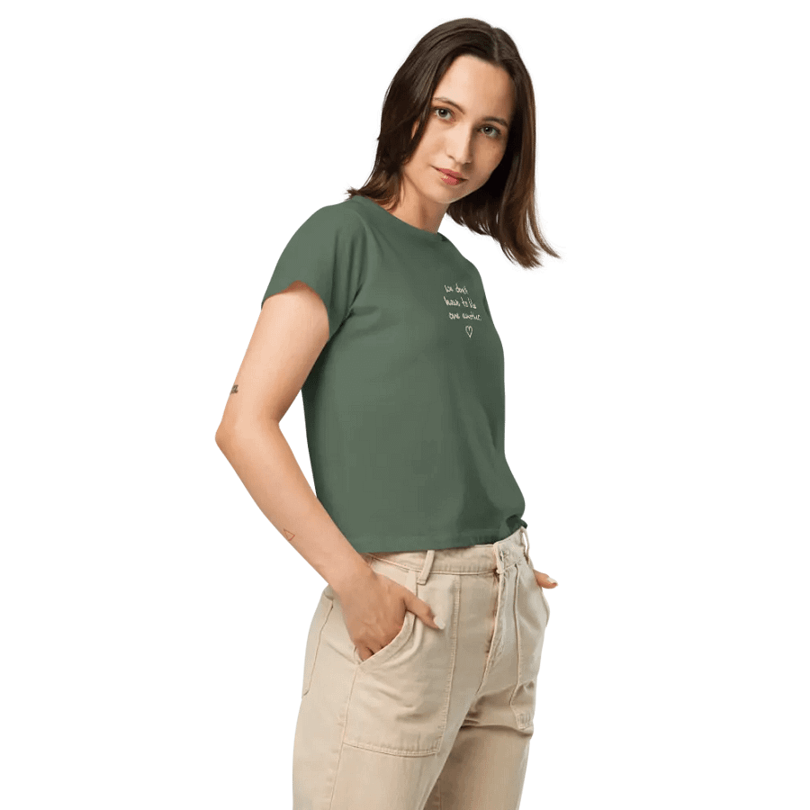 ONE ANOTHER (white) embroidered waist length t-shirt product image (19)