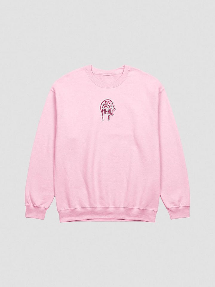 In My Head embroidered crewneck (pink bubble design) product image (2)