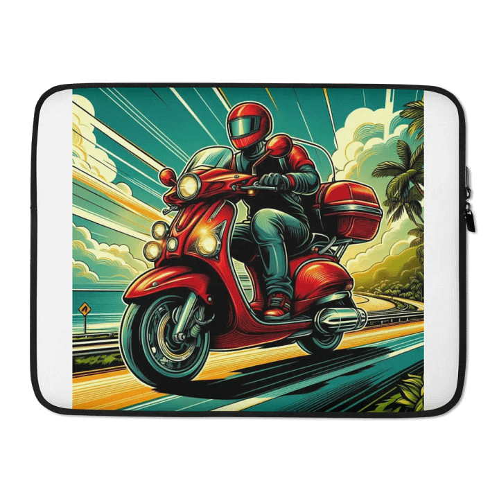 Speedy Scooter Adventure Laptop Sleeve product image (2)