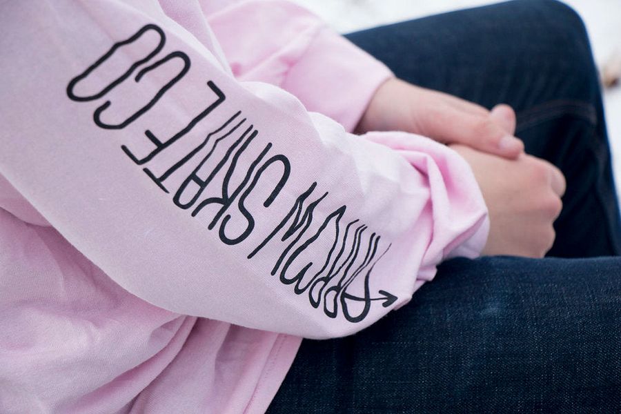long sleeve (pink & black) product image (4)