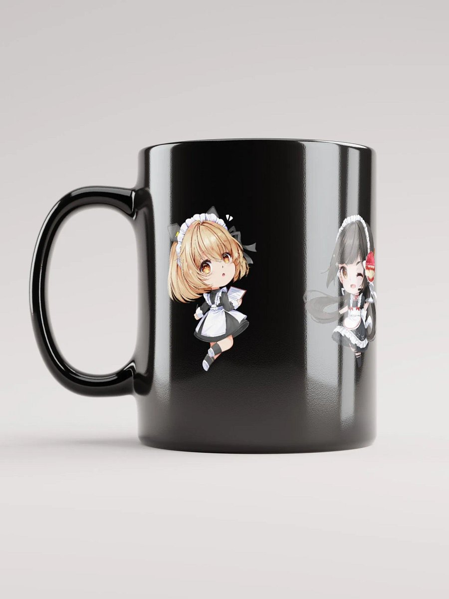 Black Glossy Mug - Aida Cafe Maids (Tower of Fantasy) product image (1)