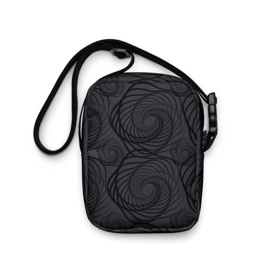 Spiral Noir All-Over Crossbody Bag for dads men boys product image (6)