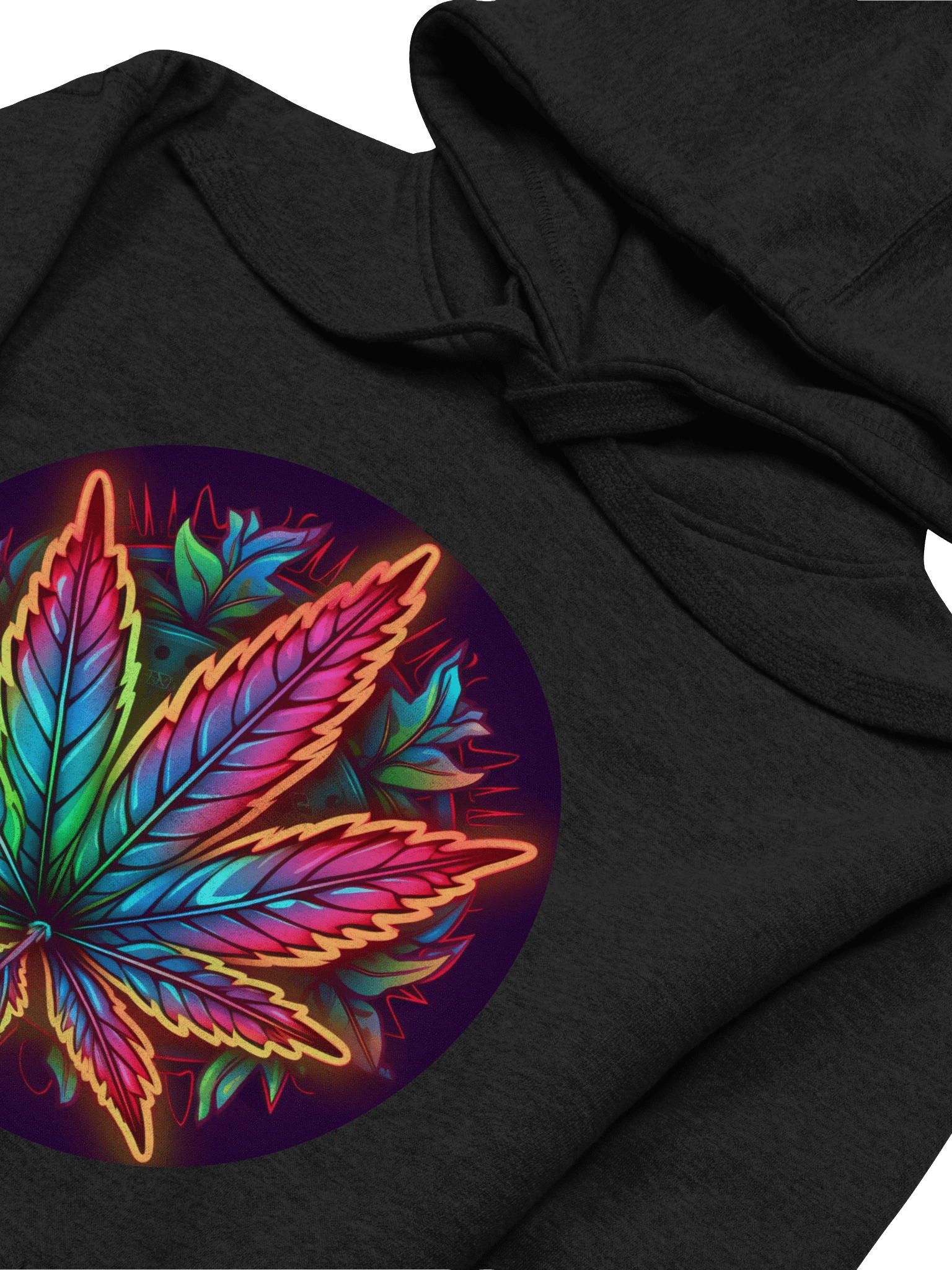 Radiant Rainbow Leaf Glow - A Classy Premium Unisex Hoodie product image (2)