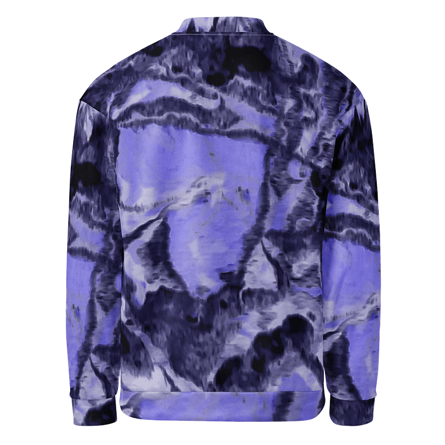 Purple Fluid Art Bomber Jacket product image (2)