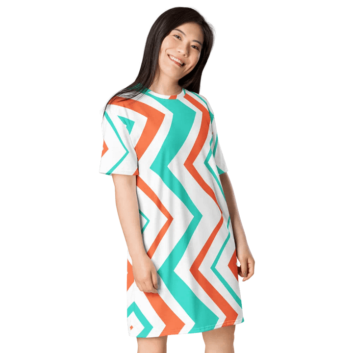Sunset Zest T-Shirt Dress product image (2)