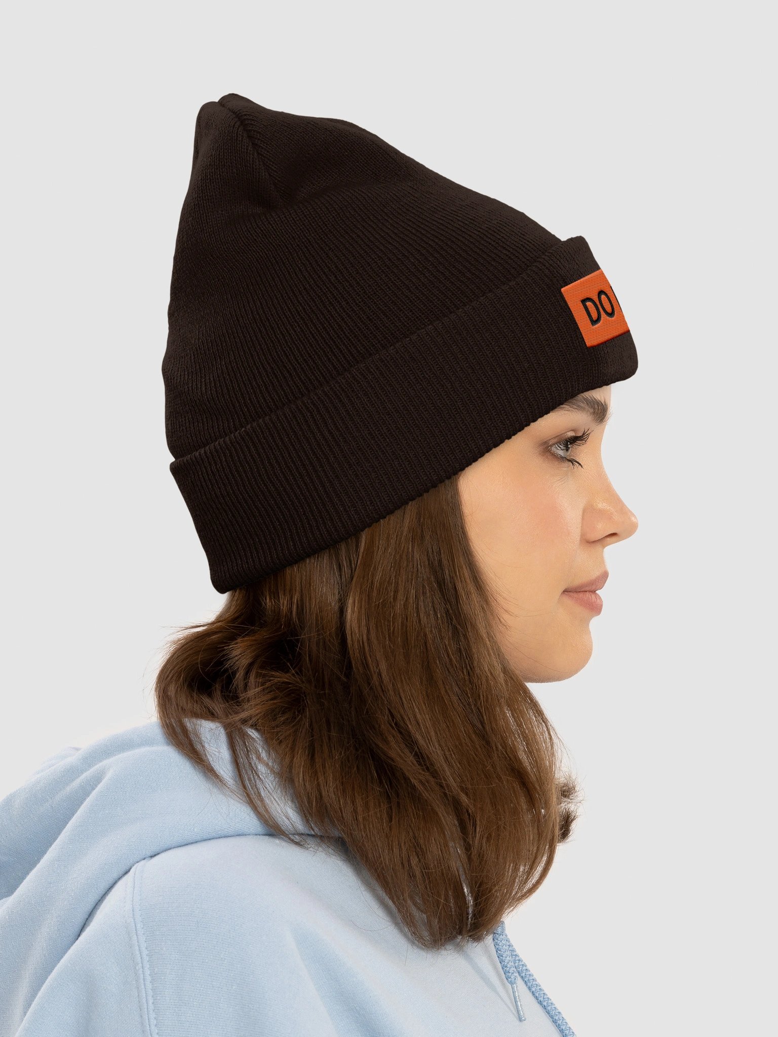 DO NOT SPIN label embroidered beanie product image (2)