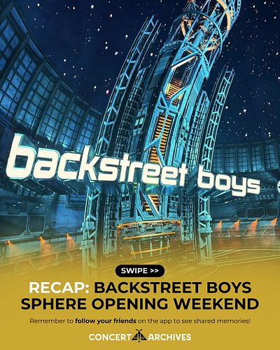 Backstreet’s back — and now they’ve taken over the Sphere 🪩🎤🌐

The Backstreet Boys just kicked off their opening weekend in L...