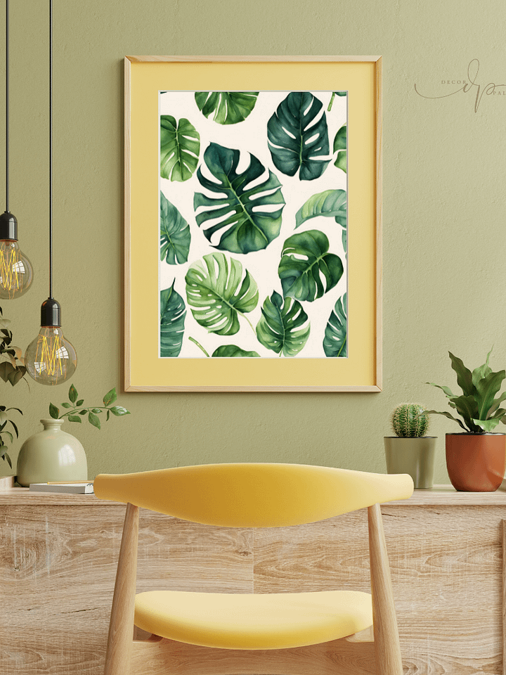 Watercolour Painting Printable Wall Art of MONSTERA product image (2)