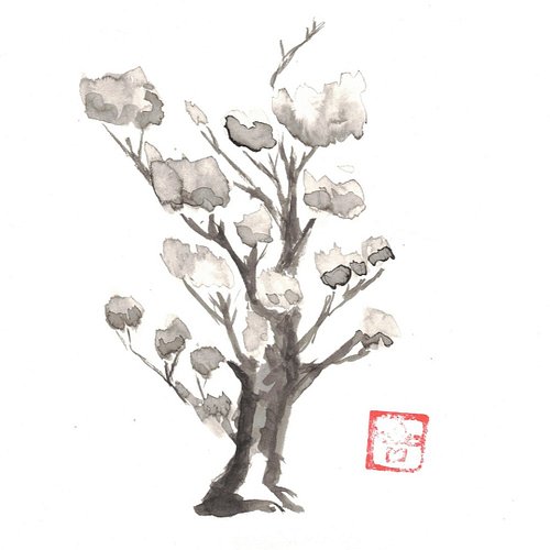 I've been experimenting a lot with sumi-e painting. I really like doing trees! Which amuses me, because I used to hate drawin...