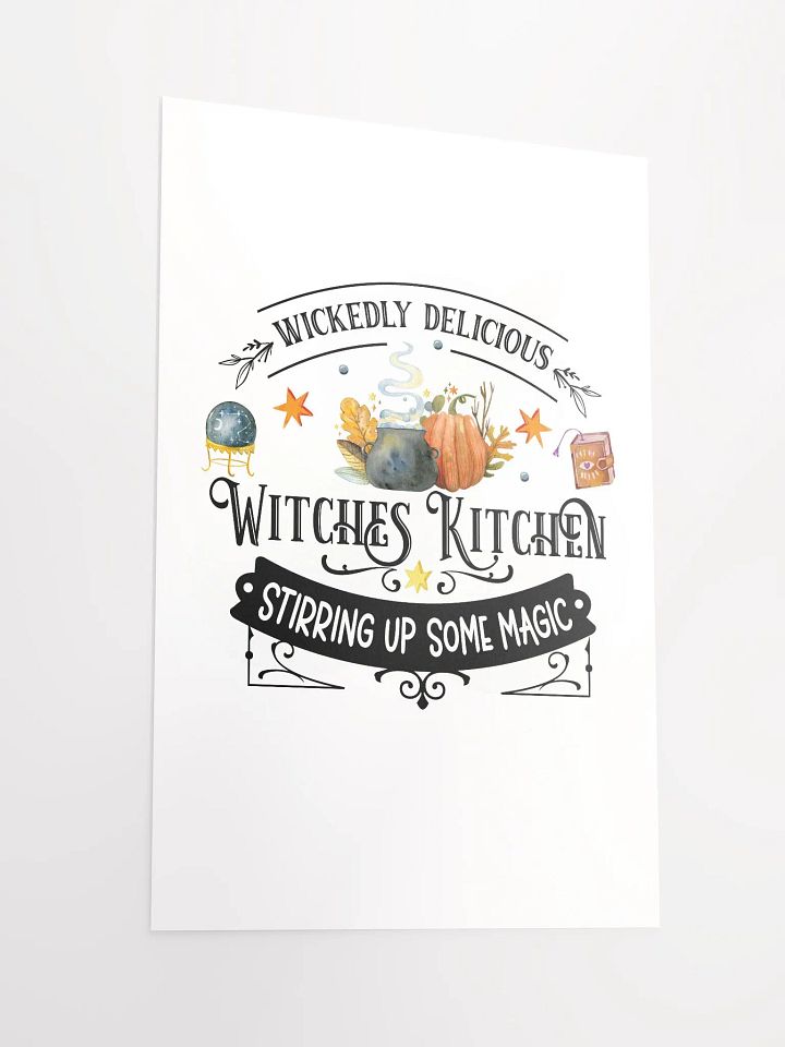 Wickedly Delicious Stirring Up Some Magic POSTER - Witchy, Kitchen Witch, Magic Kitchen Gift product image (5)