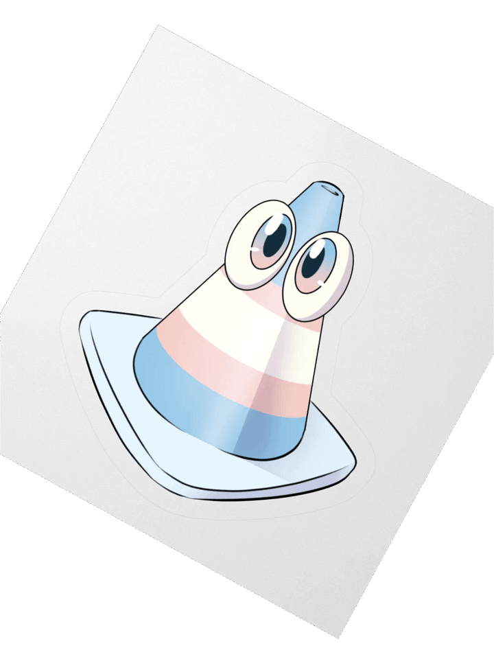 Pride Cone Sticker - Trans product image (6)