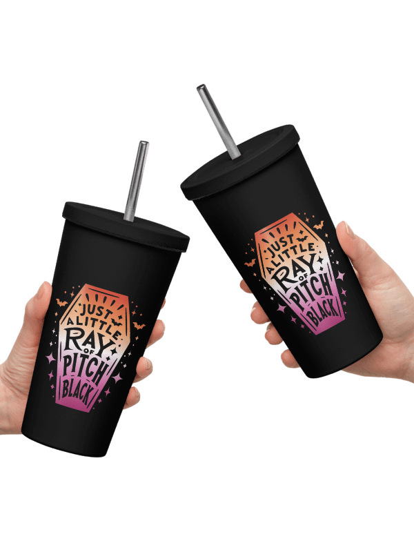 Little Ray Lesbian Flag Insulated Tumbler product image (2)