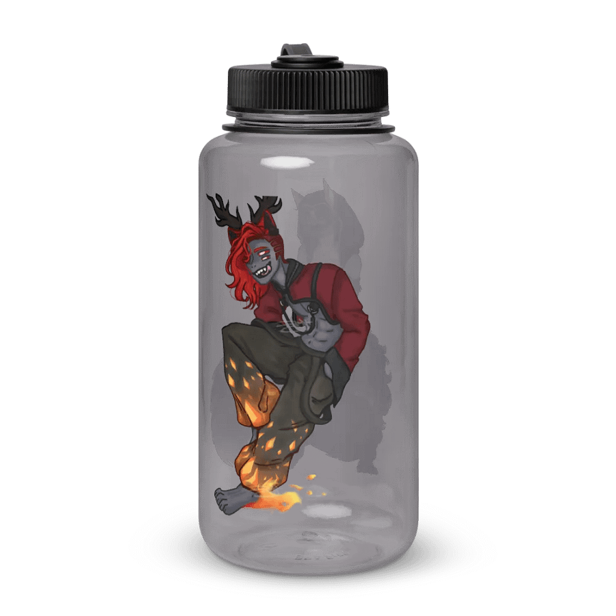 Wide Mouth Plastic Water Bottle - Full Ignis and Nox product image (3)