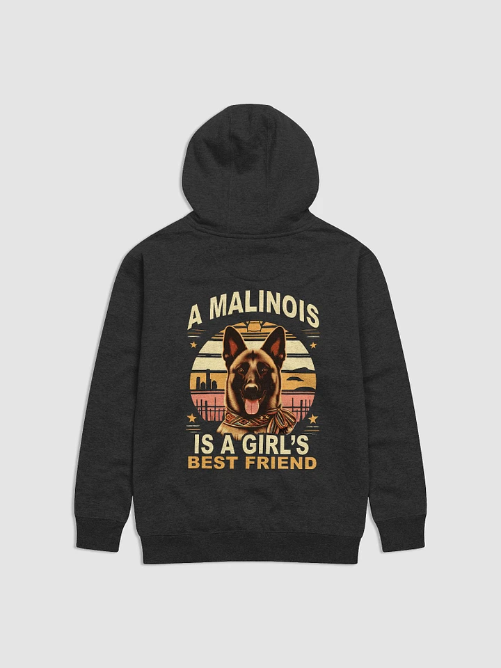 A Malinois is a Girl's Best Friend - Premium Adult Unisex Hoodie product image (1)