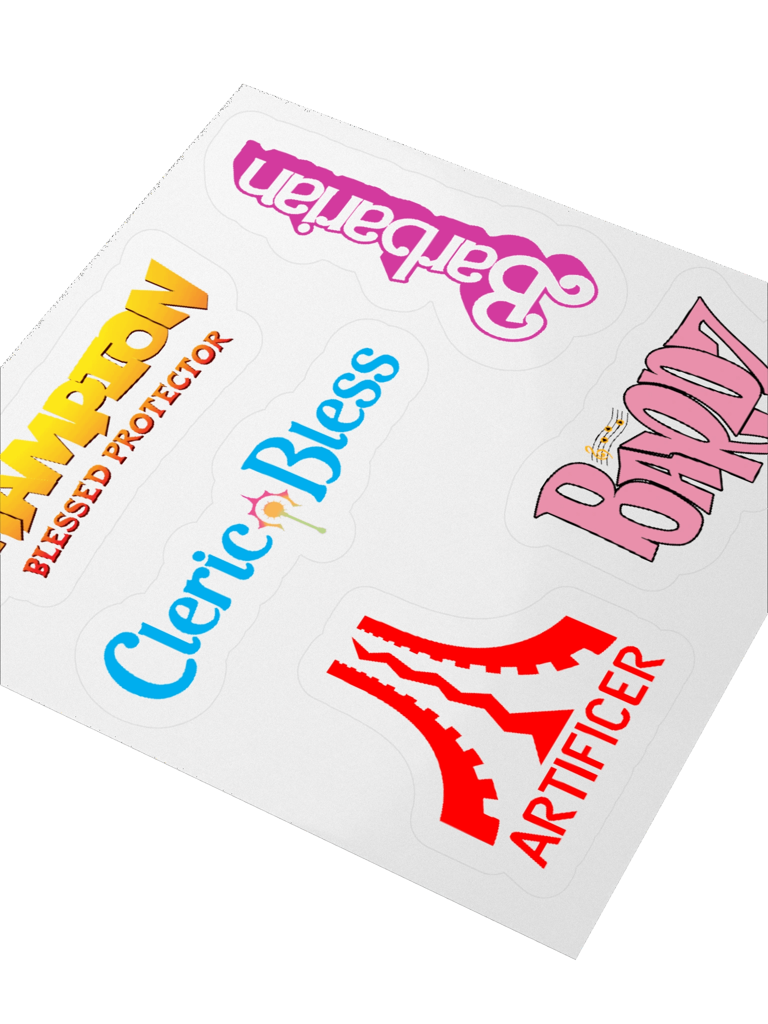 Class Clash Class Pack A-C Kiss-Cut Stickers product image (3)