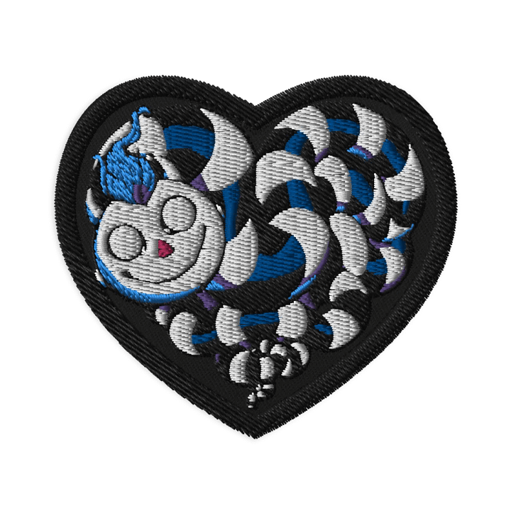 Heart Worm Embroidered Patch product image (1)