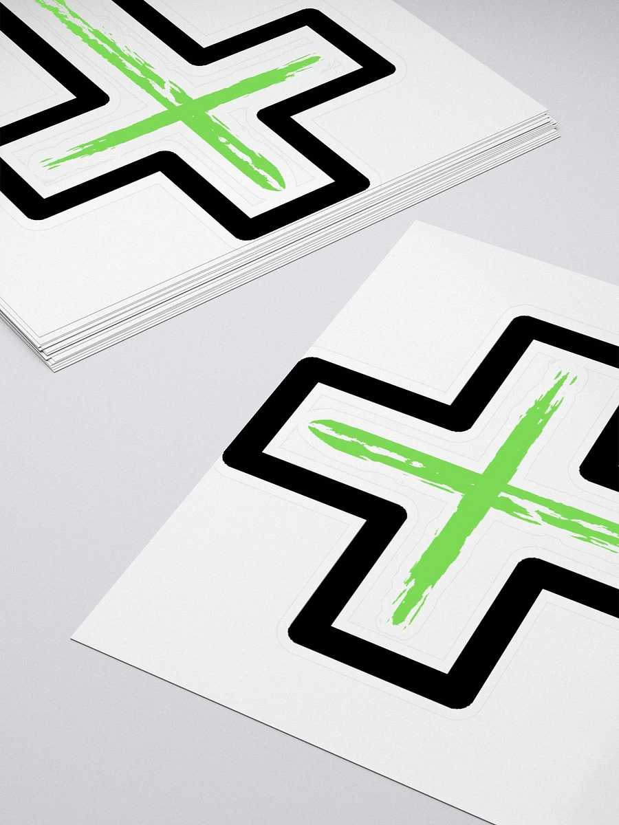 Green Cross With Boarder Sticker product image (4)