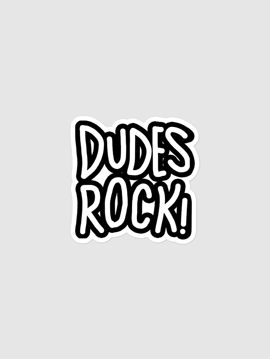 DUDES ROCK STICKER  KUUEATER OFFICIAL STORE