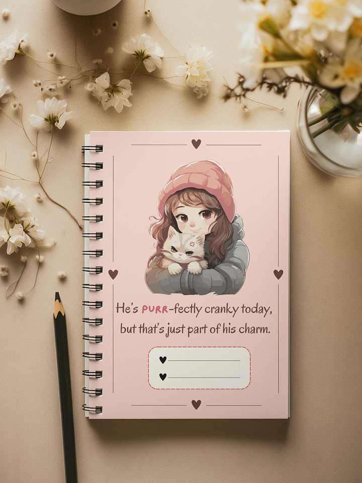 Purrfectly Charmed Pink Notebook product image (1)